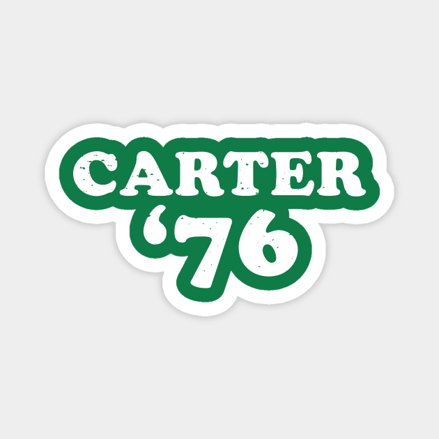 Jimmy Carter - 1976 'Carter '76' (White) Magnet by From The Trail