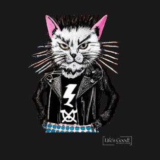 a crazy punk cat T-Shirt