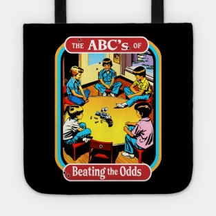 The ABCs of Beating the Odds Retro Book cover Tote