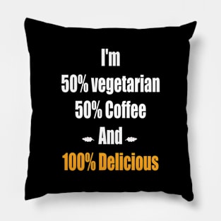 Vegan And Coffee Pillow