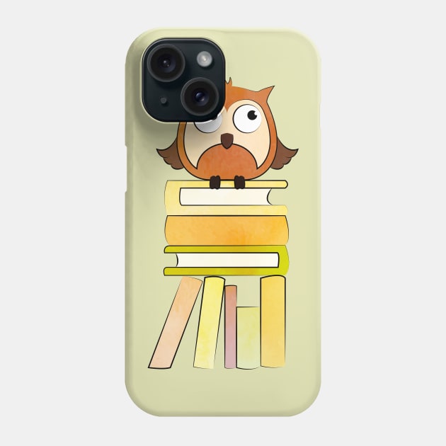 OWL READS Phone Case by Catarinabookdesigns