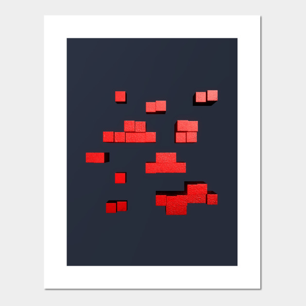 Redstone Ore 3d Minecraft Posters And Art Prints Teepublic