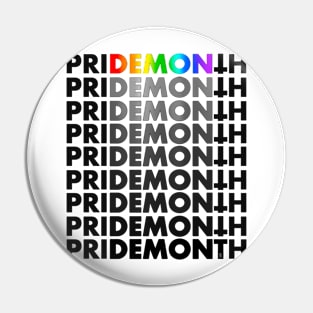 PRIDE DEMON (Black Text) Pin