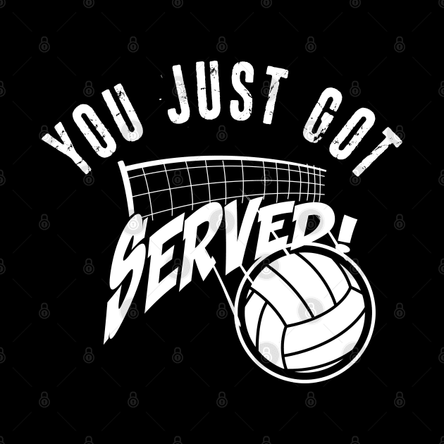 You Just Got Served Funny Volleybally Shirt by Melanificent1