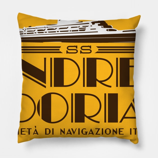 Andrea Doria Pillow by MindsparkCreative