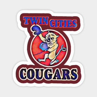 Twin Cities Cougars Football Magnet