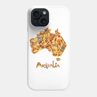 Aboriginal Map Australia Phone Case