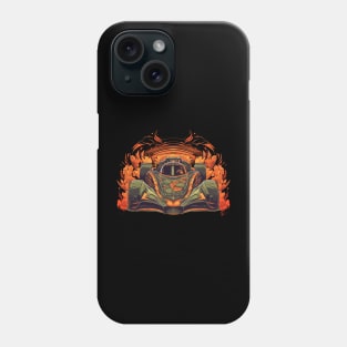 Racing towards victory with the Winsel vector illustration of a sleek car Phone Case