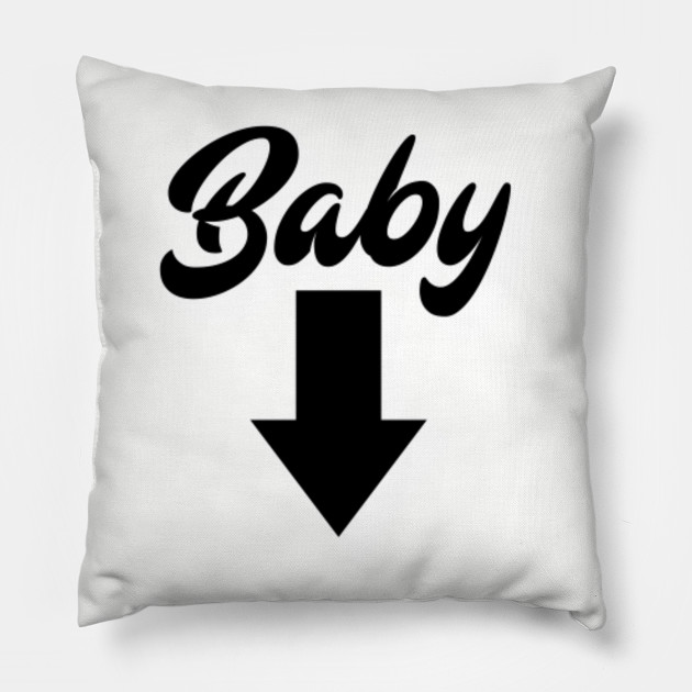 Baby Arrow Down Baby Shower Parties Baby Pillow Teepublic