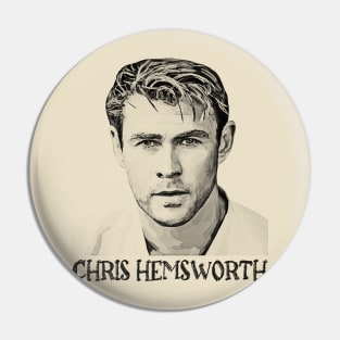 Chris Hemsworth Retro Pin