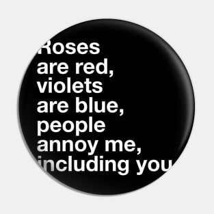 Roses Are Red Pin