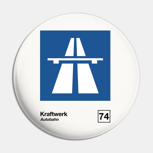 Kraftwerk / Minimalist Style Poster Artwork Design Pin by saudade