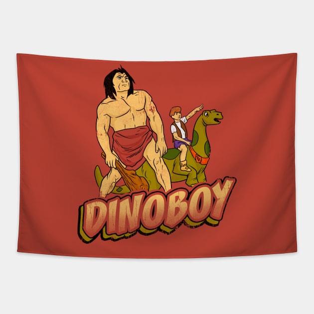 Distressed Dino Boy Tapestry by OniSide