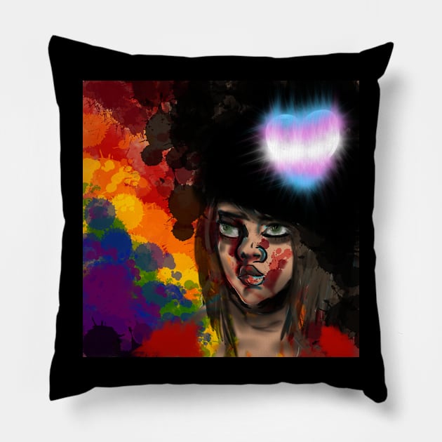 Transpride Pillow by Rareblueuv