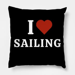 I Love Sailing Pillow