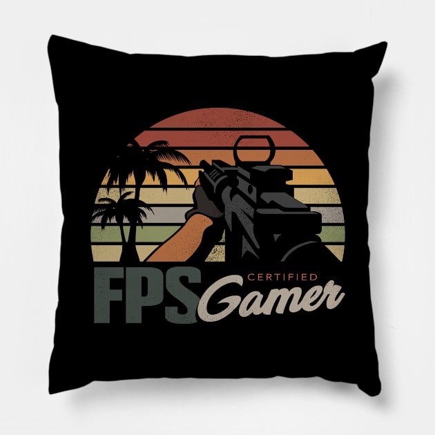 FPS Certified Gamer Assault Pillow by andantino