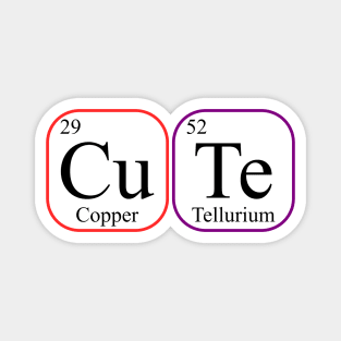 Cute - Elements of Periodic Table Magnet