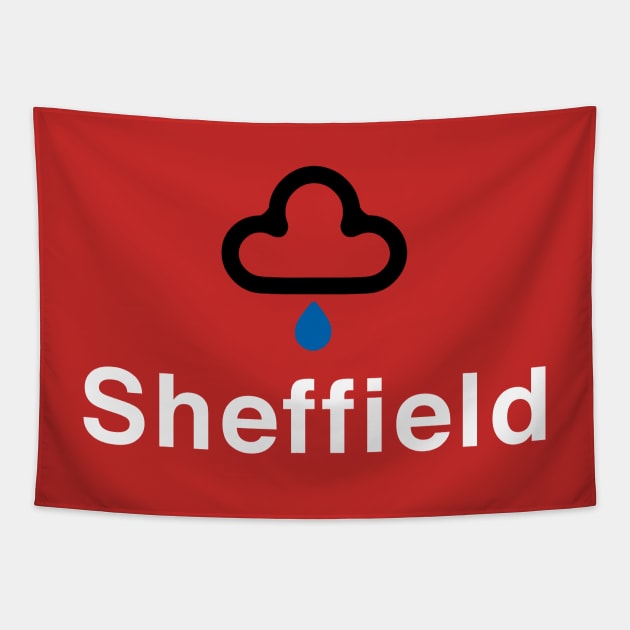 SHEFFIELD RAIN Tapestry by Confusion101
