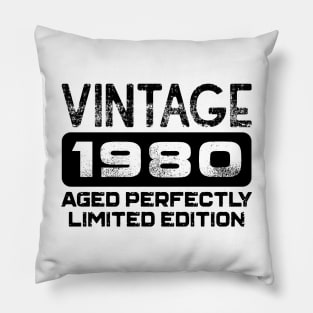 Birthday Gift Vintage 1980 Aged Perfectly Pillow