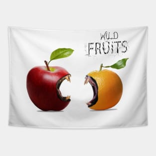 wild fruits apple and orange Tapestry