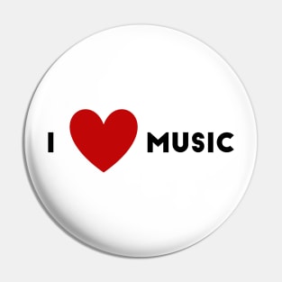 I Heart Music Pin