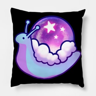 crystal ball snail Pillow