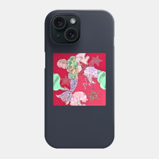 Bold Mermaid Collage Phone Case