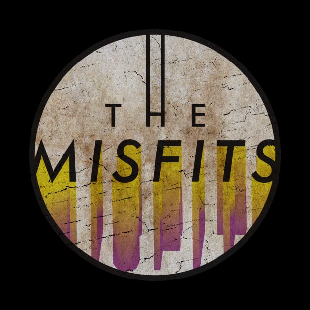 THE MISFITS - VINTAGE YELLOW CIRCLE by GLOBALARTWORD