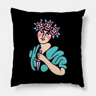 Lady dagger rose Pillow