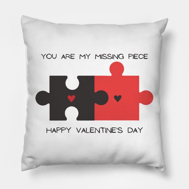 Puzzle Missing Piece Pillow by ddesing