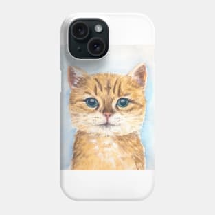 Yellow tabby cat Phone Case