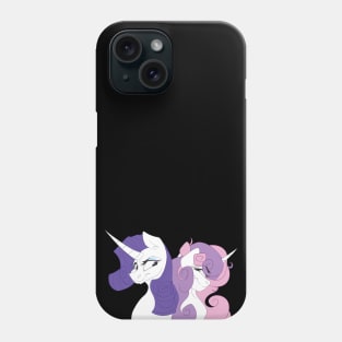 Rarity & Sweetie Belle Sisters Shirt Design Phone Case