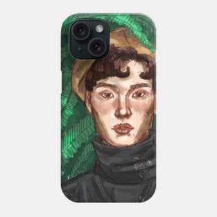 Boy in a yellow beret Phone Case