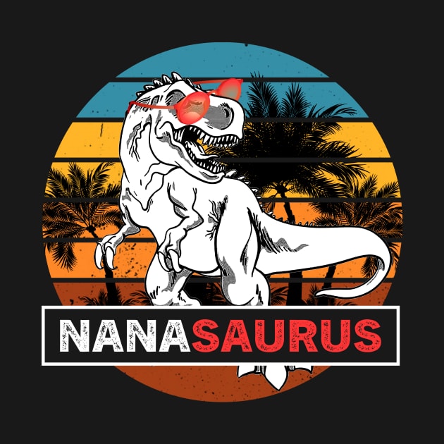 Nanasaurus T shirt Fathers Day Gifts T rex Daddy Saurus Men by Hound mom