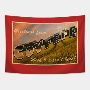 Covfefe Postcard Tapestry