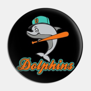 Dolphins Baseball Pin