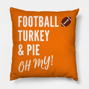Football, Turkey, & Pie Pillow