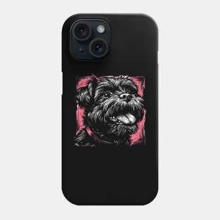 Retro Art Affenpinscher Dog Lover Phone Case