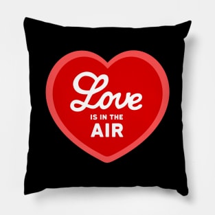 Love is in the Air - Red Heart Pillow