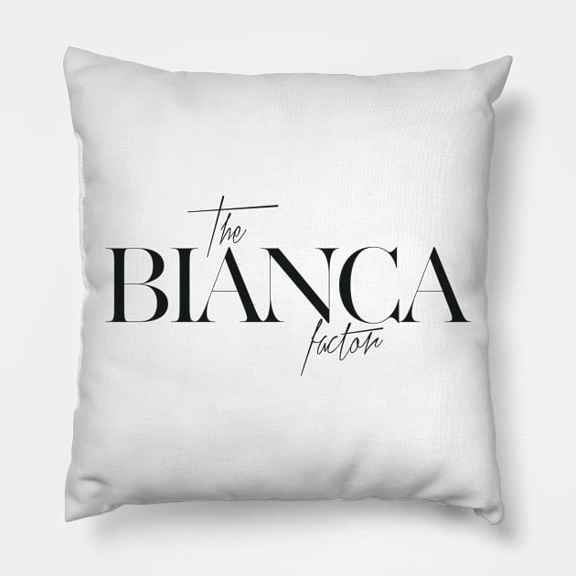 The Bianca Factor Pillow by TheXFactor