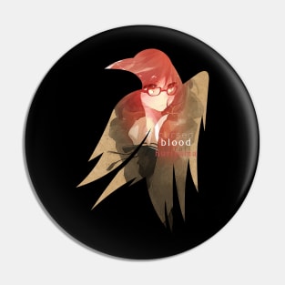 Raven's cloak cursed blood cardboard Pin