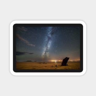 The Milky Way over Rhossili Bay Magnet