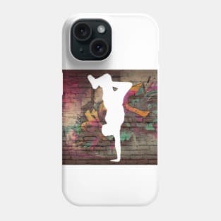 Break Dancer on Graffiti Background 1 Phone Case