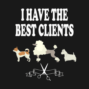 Dog Groomer Pet Grooming Dog Lover Gift for Men Women T-Shirt