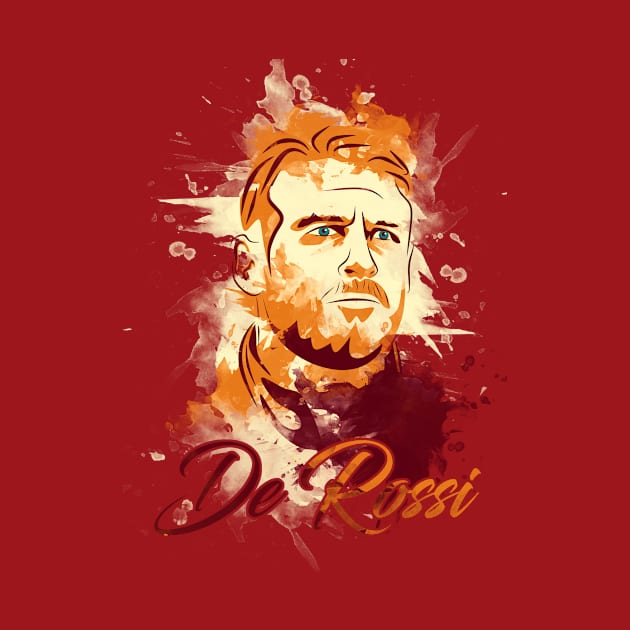 Daniele De Rossi Watercolor. by CryptoTextile