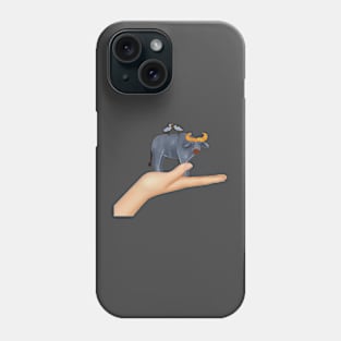 Cow Above the Hand Phone Case