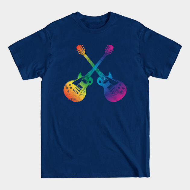 Disover Guitar Guitarist Rainbow Gift - Guitar Music Gift - T-Shirt