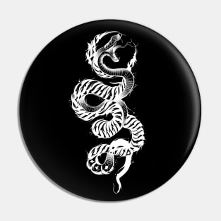 Calligraphy Snake Pin