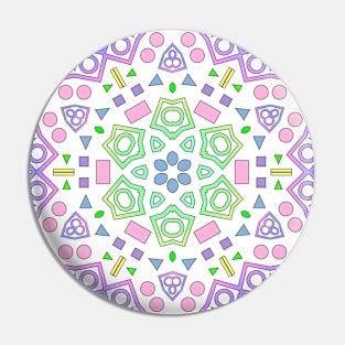 Pastel Kaleidoscope Pin