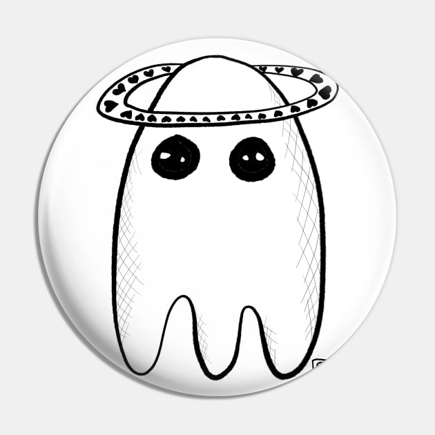 Cute holy ghost Pin by Pragonette